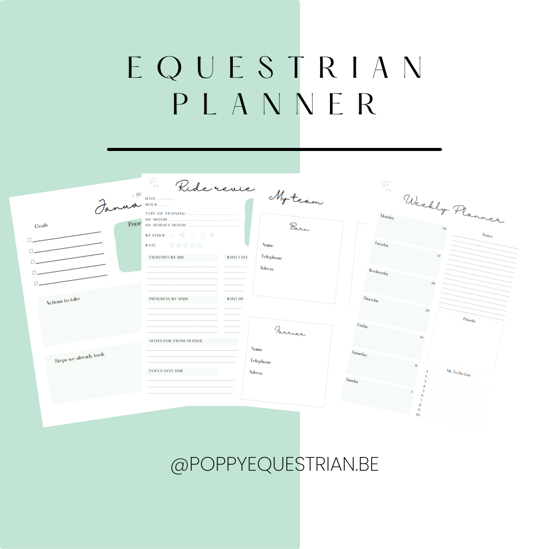 Digital Equestrian planner (dateless)
