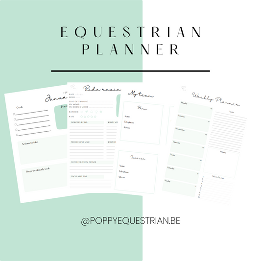 Digital Equestrian planner (dateless)